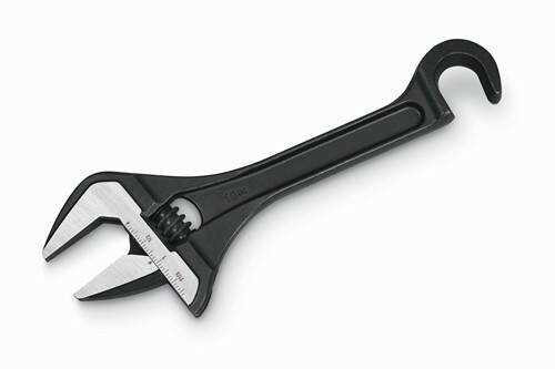 Bahco Adjustable Wrench With Valve Persuader - BAH33HRUS Pro Torque Tools