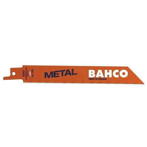 Bahco Bi-Metal Reciprocating Saw Blade For Cutting General Metal 18 TPI, 9", 10 Pack - BAH900918STT