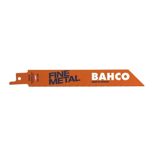 Bahco Bi-Metal Reciprocating Saw Blade For Cutting Fine Metal 24 TPI, 4", 2 Pack - BAH900424ST2