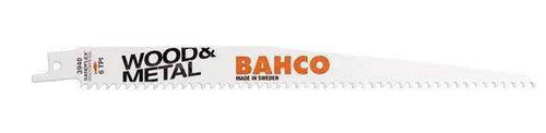 Bahco Bi-Metal Reciprocating Saw Blade For Cutting Wood And Metal 5/8 TPI, 6", 5 Pack - BAH900658SL5 Pro Torque Tools