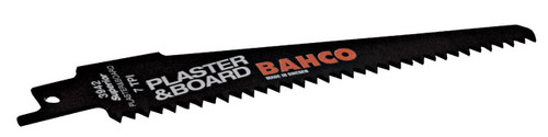  Bahco Bi-Metal Reciprocating Saw Blade For Cutting Plaster And Board 7 TPI, 9\", 10 Pack - BAH920907SLT 