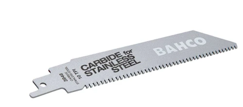 Bahco Carbon Tipped Reciprocating Saw Blade For Stainless Steel Cutting 10 TPI, 6", 1 Pack - 3946-150-10-HST-1P Pro Torque Tools
