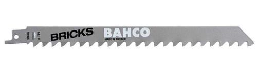 Bahco Carbide Tipped Reciprocating Saw Blade For Cutting Stone Materials 6 TPI, 6", 1 Pack - 3946-150-6-SL-1P Pro Torque Tools