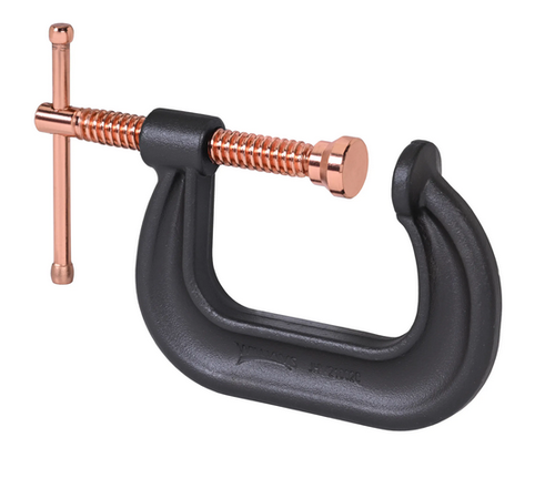 4\" Williams Capacity Drop Forged C-Clamps, Copper Screw - JHW21004C