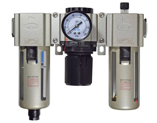 Sioux Tools 1670 1/2" 3-Piece FRL Combination Unit | 40 Micron Filter | EZ Adjust Drip Rate | Metal Bowl with Gauge - (PROMO) Pro Torque Tools