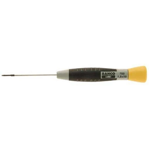 137 MM Bahco Slotted Screwdriver with Precision Grip 2.5 MM Tip - BAH7002550