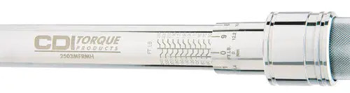 1/4" Dr 20-150 In Lbs / 2.8-15.3 Nm CDI Adjustable Torque Wrench - 1501MRMH 1/4" Dr 20-150 In Lbs / 2.8-15.3 Nm CDI Adjustable Torque Wrench - 1501MRMH