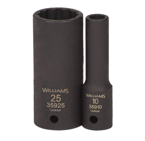 11 MM Williams 1/2" Dr Deep Impact Socket 12 Pt - JHW35911
