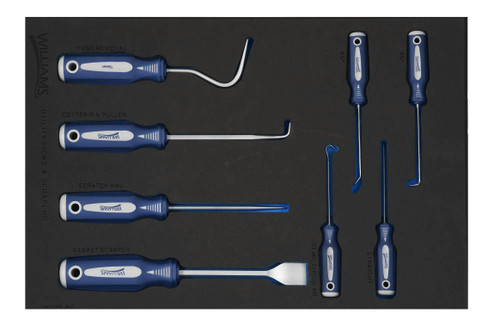 Williams Pick Set in 1/3 Foam Drawer Inset 8 Pcs - JHWFPKS-8UT