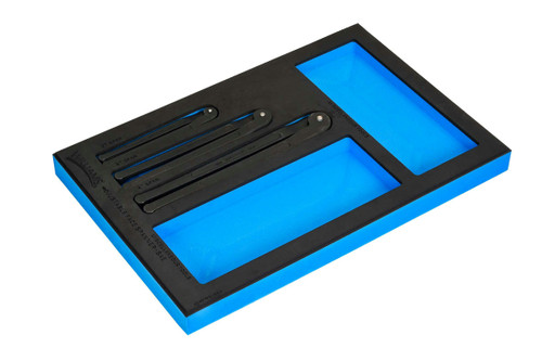 Williams Adjustable Face Spanner Wrench Set in 1/3 Foam Drawer Inset 3 Pcs - JHWFWS-483