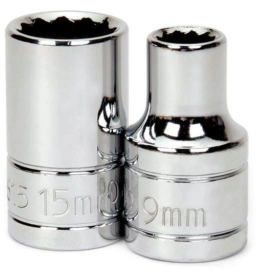 15 MM Williams 1/2" Dr Shallow Socket 12 Pt - JHW32615