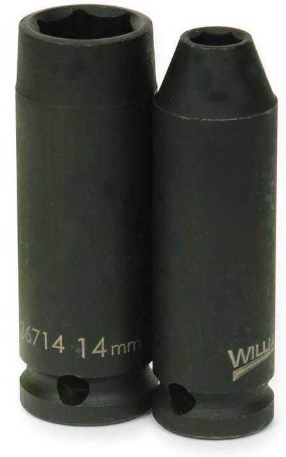 18 MM Williams 3/8" Dr Deep Impact Socket 6 Pt - JHW36718 Pro Torque Tools