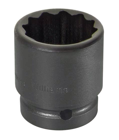 1-7/8" Williams 1" Dr Shallow Impact Socket 12 Pt - JHW39760