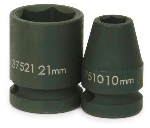21 MM Williams 1/2" Dr Shallow Impact Socket 6 Pt - JHW37521