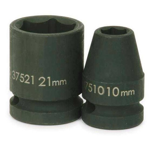 21MM Williams 1/2" Dr Shallow Impact Socket 6 Pt - JHW37521