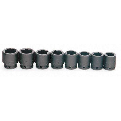 19 - 46MM Williams 3/4" Dr Shallow Impact Socket Set on Rail 12 Pt 12 Pcs - JHWMS-6-12