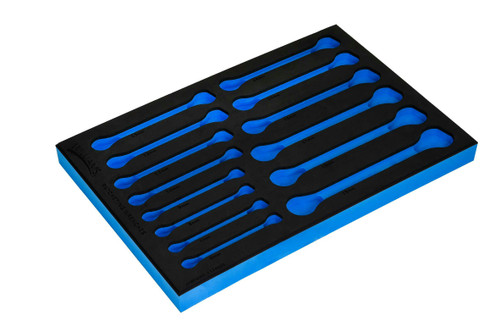 8 - 19 MM Williams 1/3 Foam Drawer Inset Only for Ratcheting Combination Wrench Set 14 pcs - JHWFMWS-1124NRC13FM