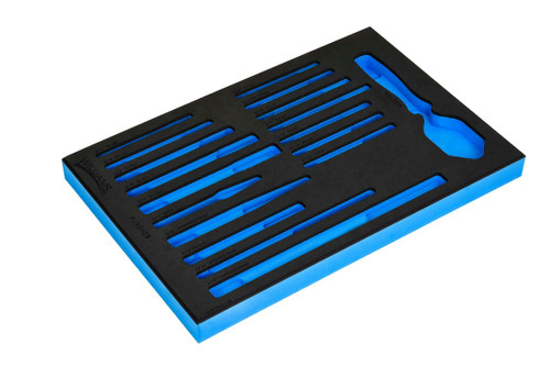 Williams 1/3 Foam Drawer Inset Only for Chisels & Punches Set 18 Pcs- JHWFPCS-1813FM