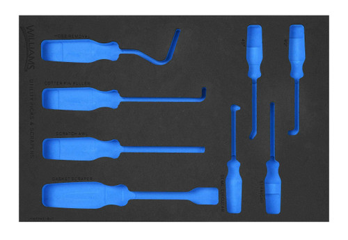 Williams 1/3 Foam Drawer Inset Only for Pick Set 8 Pcs - JHWFPKS-8UT13FM Pro Torque Tools