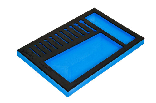 1/8 - 7/16" Williams 1/3 Foam Drawer Inset Only for Miniature Combination Wrench Set 11 Pcs - JHWFWS-MID1113FM