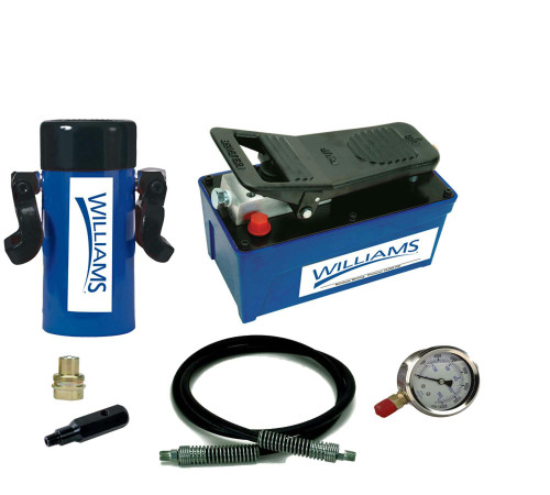 10 Ton, 06" Stroke Williams Single Acting Cylinder & Single Acting Air Pump - JHW1AP100T06 Pro Torque Tools