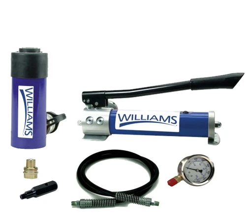 25 Ton 4" Stroke Williams Single Acting Cylinder & Two-Speed Hand Pump - JHW1HP25T04 Pro Torque Tools