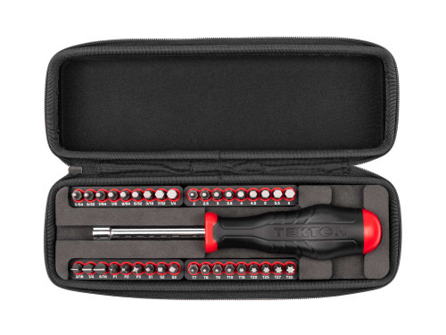 1/4" Tekton Bit Driver and Bit Set with Case 37 Pcs - DBH93101 New Pro Torque Tools