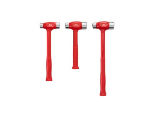36, 43, 50 Oz Tekton Flat Steel Face Dead Blow Hammer Set 3 Pcs - HDB94001 New Pro Torque Tools