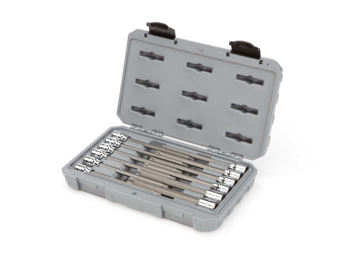 T10 - T60 Tekton 3/8" Dr Long Torx Bit Socket Set with Case 12 Pcs - SHB91305 New Pro Torque Tools