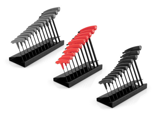 5/64 - 3/8", 2 - 10 mm, T6 - T50 Tekton Ball End Hex and Star T-Handle Key Set with Stands 34 Pcs - KEY92001 New Pro Torque Tools