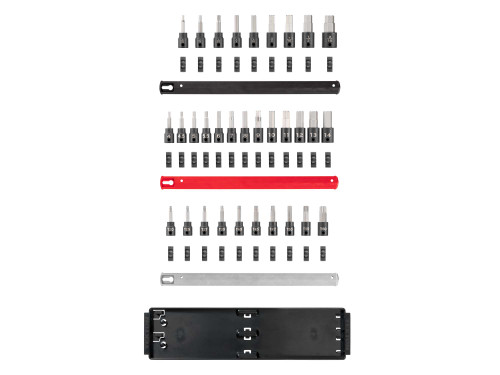 5/32 - 9/16", 4 - 14 mm, T20 - T60 Tekton 3/8" Dr Hex and Torx Impact Bit Socket Set with Rails and Tray 32 Pcs - SIB91202 New Pro Torque Tools