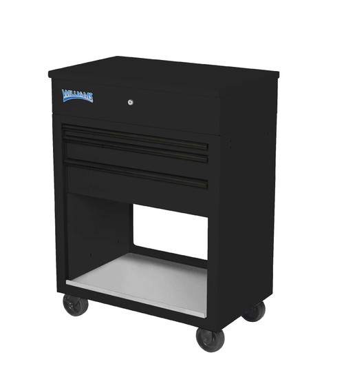 43" Williams Service Cart 3 Drawers with Lid, Rack and Shelf, Red - JHWW32C3BL New Pro Torque Tools