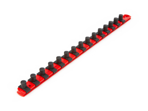 18" Tekton 1/2" Dr Socket Rail 15 Clips Red - OSR23115 New Pro Torque Tools