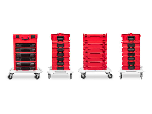 Tekton 6-Drawer Rolling Stack with Tool Box (L-BOXX 2) and Parts Trays - OLB99201 New Pro Torque Tools