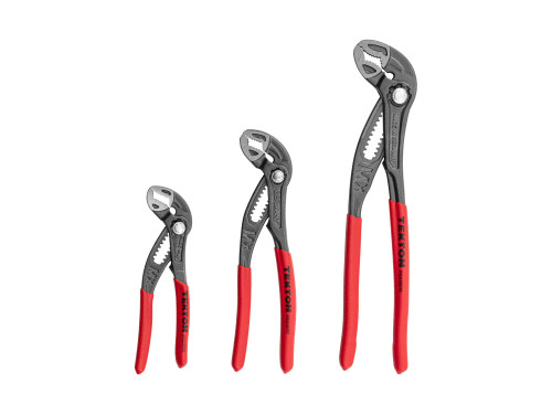 5, 7, 10" Tekton Angle Nose Push Button Adjustable Pliers Set 3 Pcs - PGA93001 New Pro Torque Tools