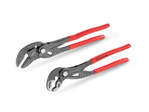 Tekton Pliers Set Pliers Wrench, Angle Nose Push Button Adjustable 2 Pcs - PLR90001 New Pro Torque Tools