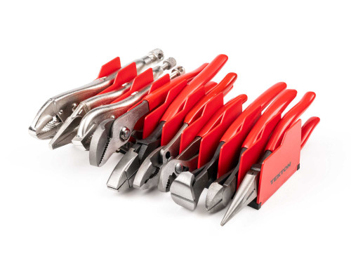 Tekton Gripping, Cutting, and Locking Pliers Set with Rack 10 Pcs - PLR99202 New Pro Torque Tools