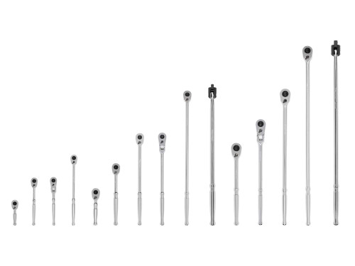 Tekton 1/4, 3/8, 1/2" Dr Quick-Release Ratchet and Breaker Bar Set 15 Pcs - SDR99902 New Pro Torque Tools