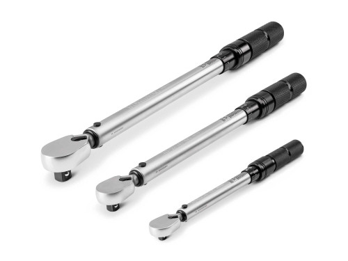 20 In Lbs - 200 Ft Lbs Tekton 1/4, 3/8, 1/2" Dr 90-Tooth Dual-Direction Micrometer Torque Wrench Set 3 Pcs - TRQ95901 New Pro Torque Tools