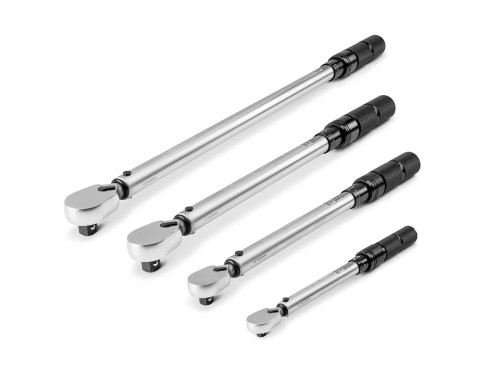 Tekton 1/4, 3/8, 1/2" Dr 90-Tooth Dual-Direction Micrometer Torque Wrench Set 4 Pcs - TRQ95903 New Pro Torque Tools