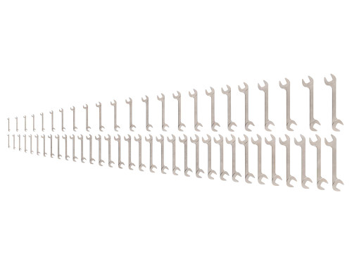 1/4 - 1-1/2", 6 - 38 MM Tekton Angle Head Open End Wrench Set 56 Pcs - WAE93004 New Pro Torque Tools
