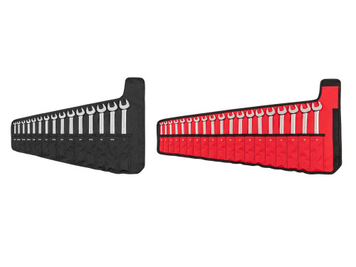 1/4 - 1", 6 - 24 MM Tekton Combination Wrench Set with Rolls 34 Pcs - WCB94302 New Pro Torque Tools
