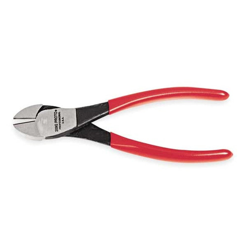 7 3/8" Proto Diagonal Cutting Plier Flush Cut Oval Nose Uninsulated - J209G New Pro Torque Tools