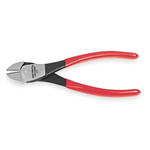 8 1/2" Proto Diagonal Cutting Plier Semiflush Cut Oval Nose Uninsulated - J210G New Pro Torque Tools