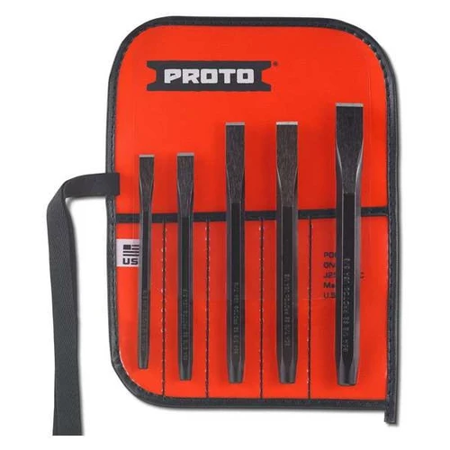 3/8, 1/2, 5/8" Proto Cold Chisel Set, Not Tether Capable 5-1/8 - 6-3/4" - J86CS2