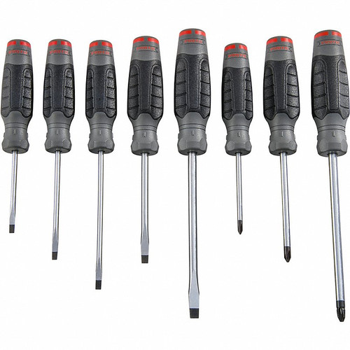 #1 - 5/16" Proto Screwdriver Set 8 Pcs 14 3/4" - J1208SCPF