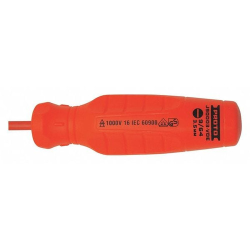9/64" Proto Round Insulated Slotted Screwdriver 8 1/4" - J90003-VDE