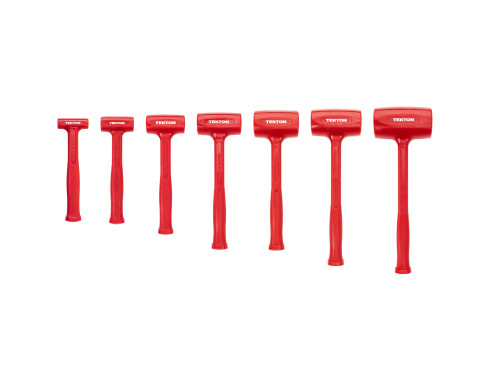 15.5" Tekton 8, 13, 21, 26, 39, 45, 53 Oz Dead Blow Hammer Set 7 Pcs - HDB93005 New Pro Torque Tools