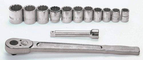 Williams 7/8 - 1 5/8 Williams 3/4 Dr Socket Tool Set 12 Pt 13 Pcs - WSH-13