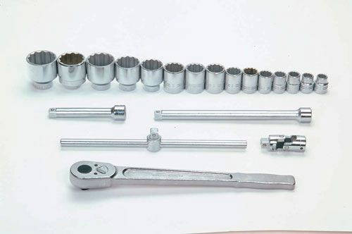 Williams 19 - 60MM Williams 3/4 Dr Shallow Socket Tool Set 12 Pt 20 Pcs - MSH-20